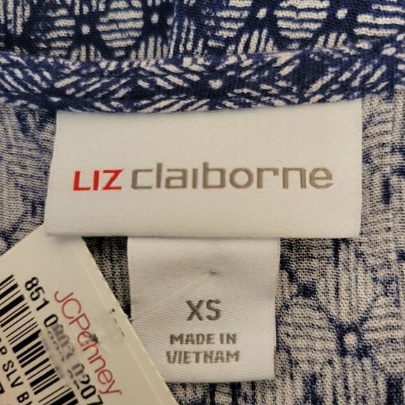 Liz Claiborne Cap Sleeves Blouse (Size XS) - Picture 5 of 7
